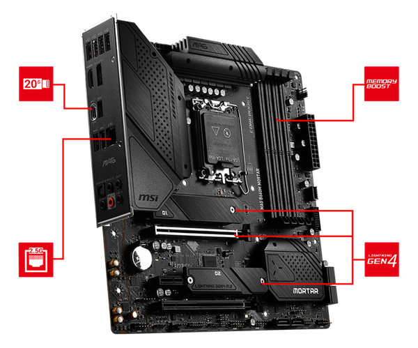 Mainboard MSI MAG B660M-Mortar D5