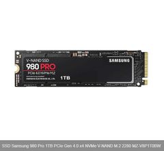 Ổ cứng SSD Samsung 980 Pro PCIe Gen 4.0x4 NVMe V-Nand M.2 2280 1TB Box - Giữ lại Box để bảo hành