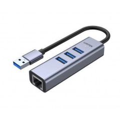 Hub đa năng USB 3.0 --> 3 USB 3.0 + Lan 1000 H1906A Unitek