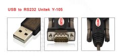 Cáp chuyển USB 2.0 --> Com 9k 1.5m Y-105 Unitek