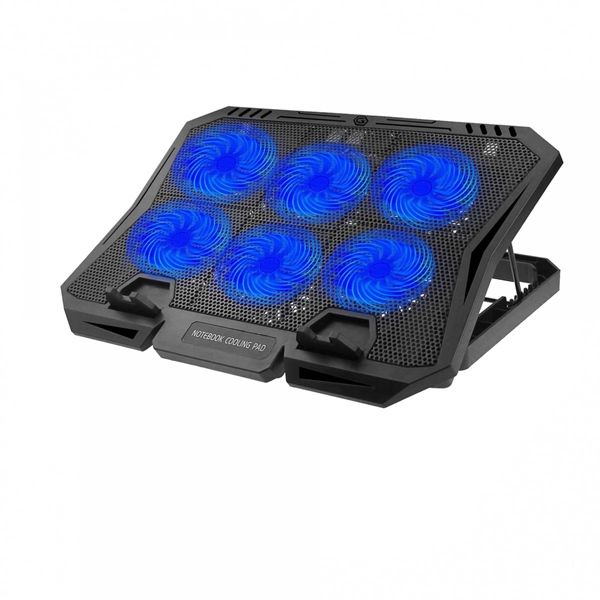 Đế Laptop X6B 6 fan led light blue gaming Cooler pad