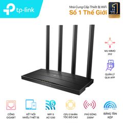 Phát WIRELESS TP-Link Archer C6 MU-MIMO AC1200Mbps