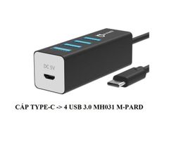 Hub USB Type C -> 4 USB 3.0 MH031 đen M-Pard