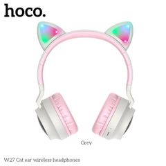 Tai nghe Bluetooth Hoco W27 (Tai mèo - Hồng)