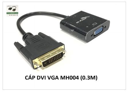 Cáp DVI 24+1K 0.2m -> VGA MH004 M-Pard