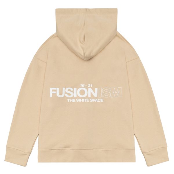  Hoodie Zip The White Space | Beige 