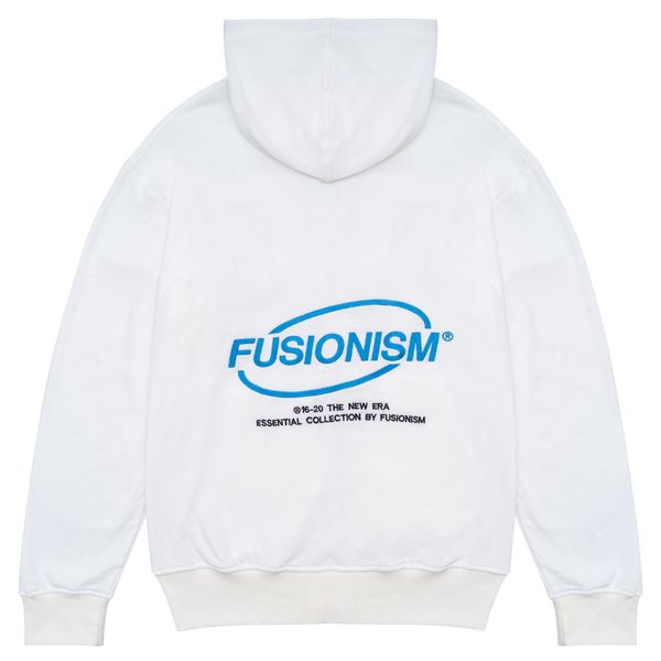  Hoodie Zip Fusionism | Trắng 