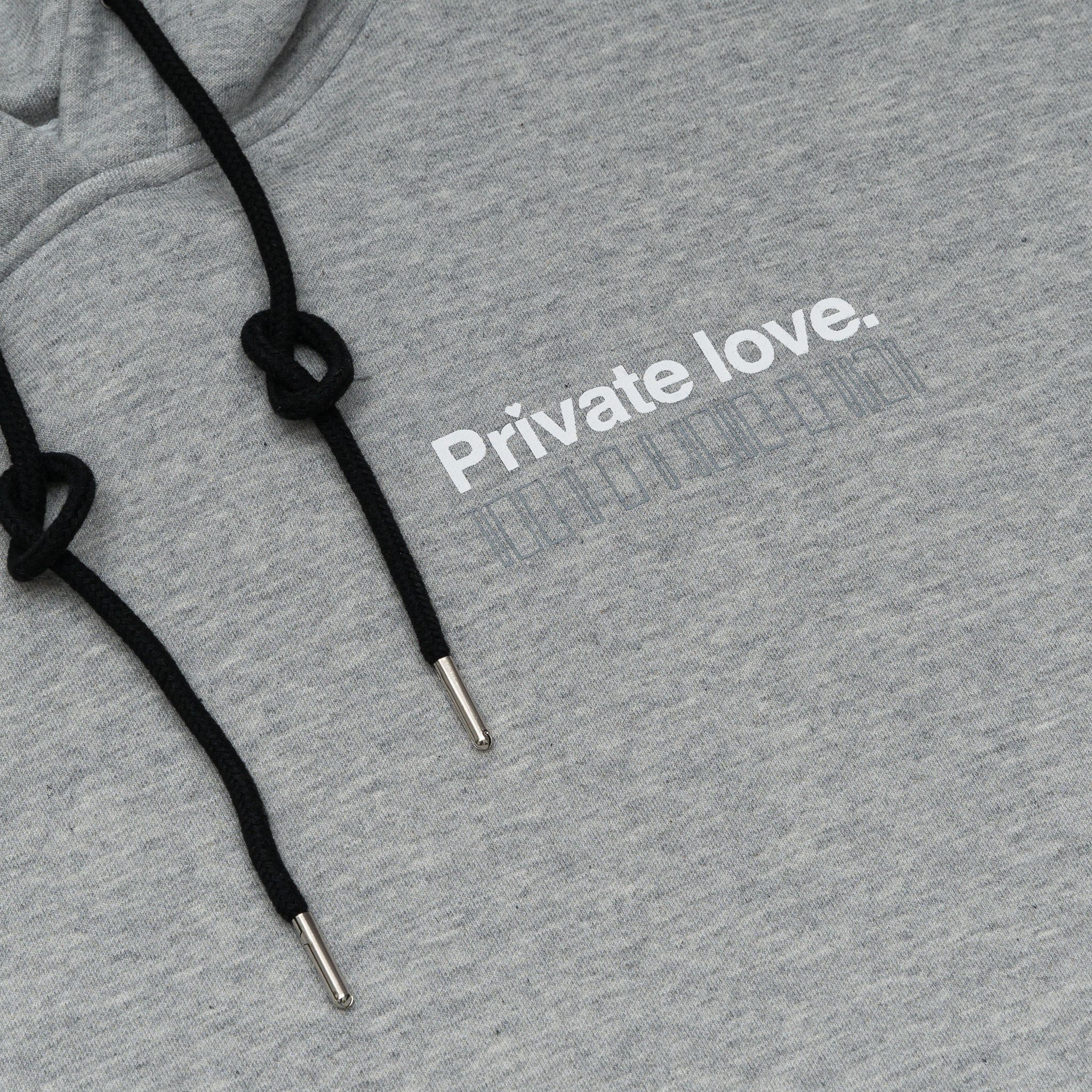 Hoodie Private Love | Xám Đậm