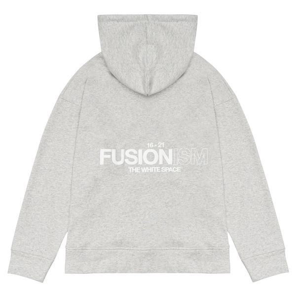  Hoodie Zip The White Space | Grey 