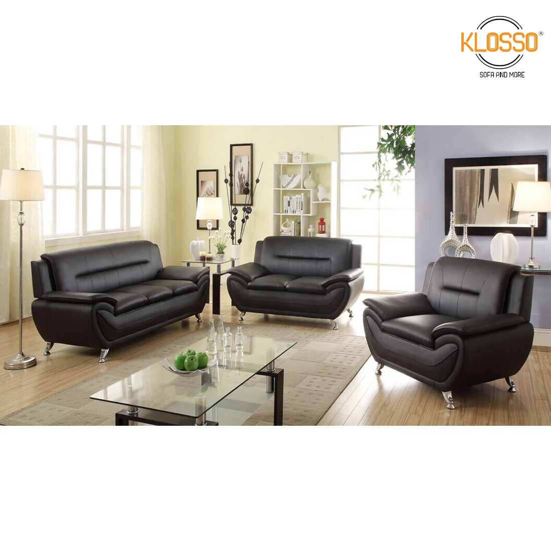 Bộ 3 ghế sofa cao cấp phong cách Châu Âu Klosso KCB003-SD