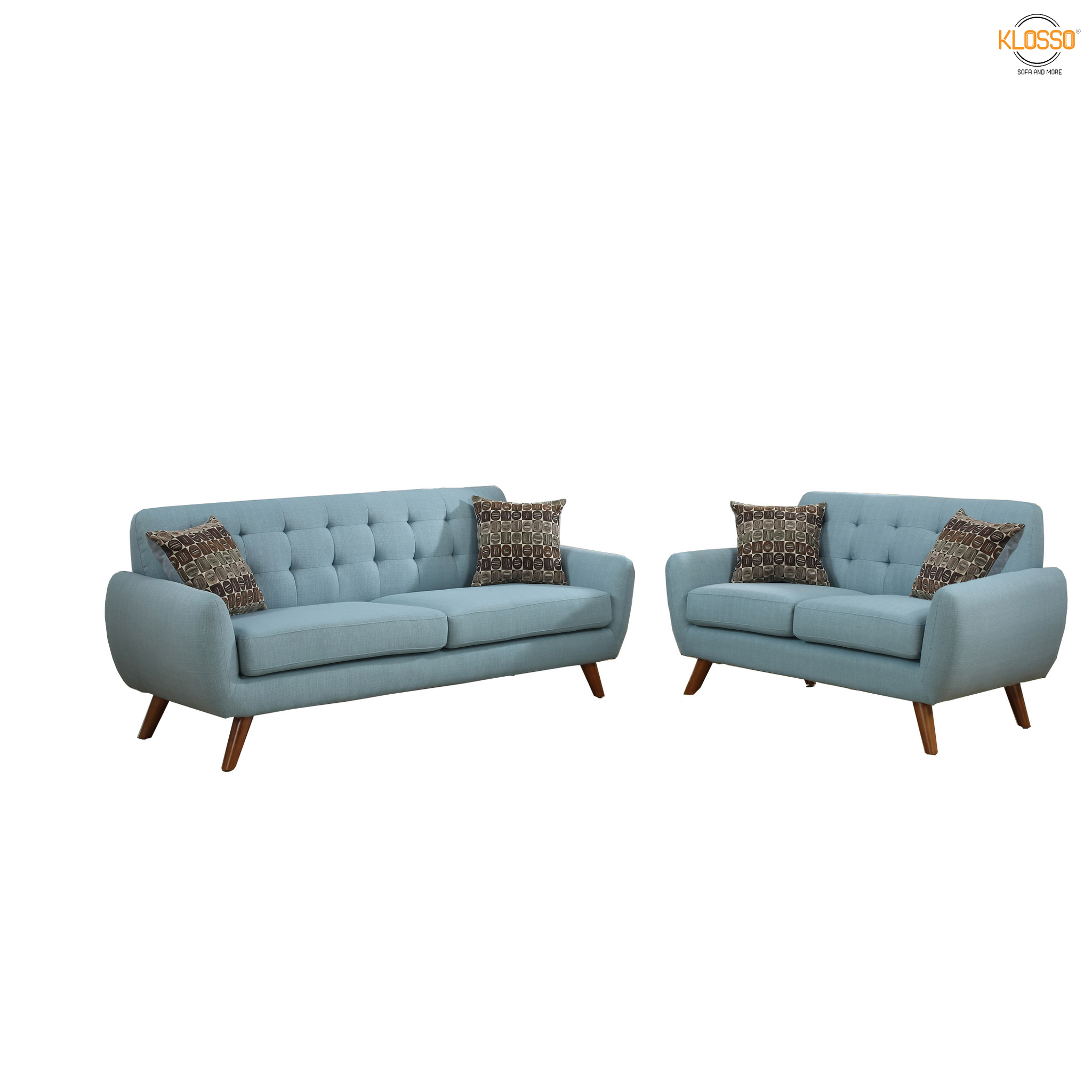 Bộ 2 sofa băng Klosso KCB001-XA (Xanh)