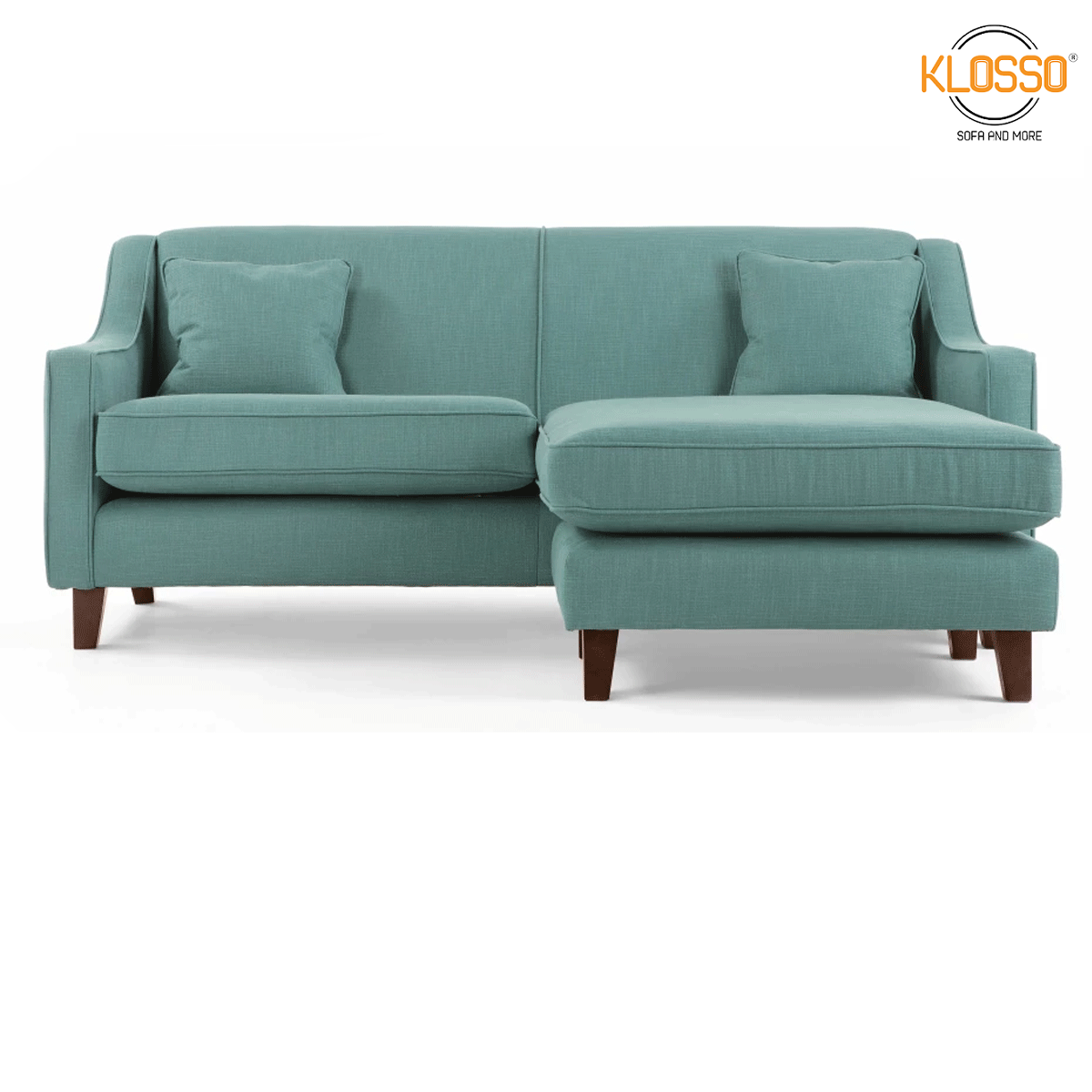 Sofa góc 185x85x44cm Klosso KGG013-GR màu xanh