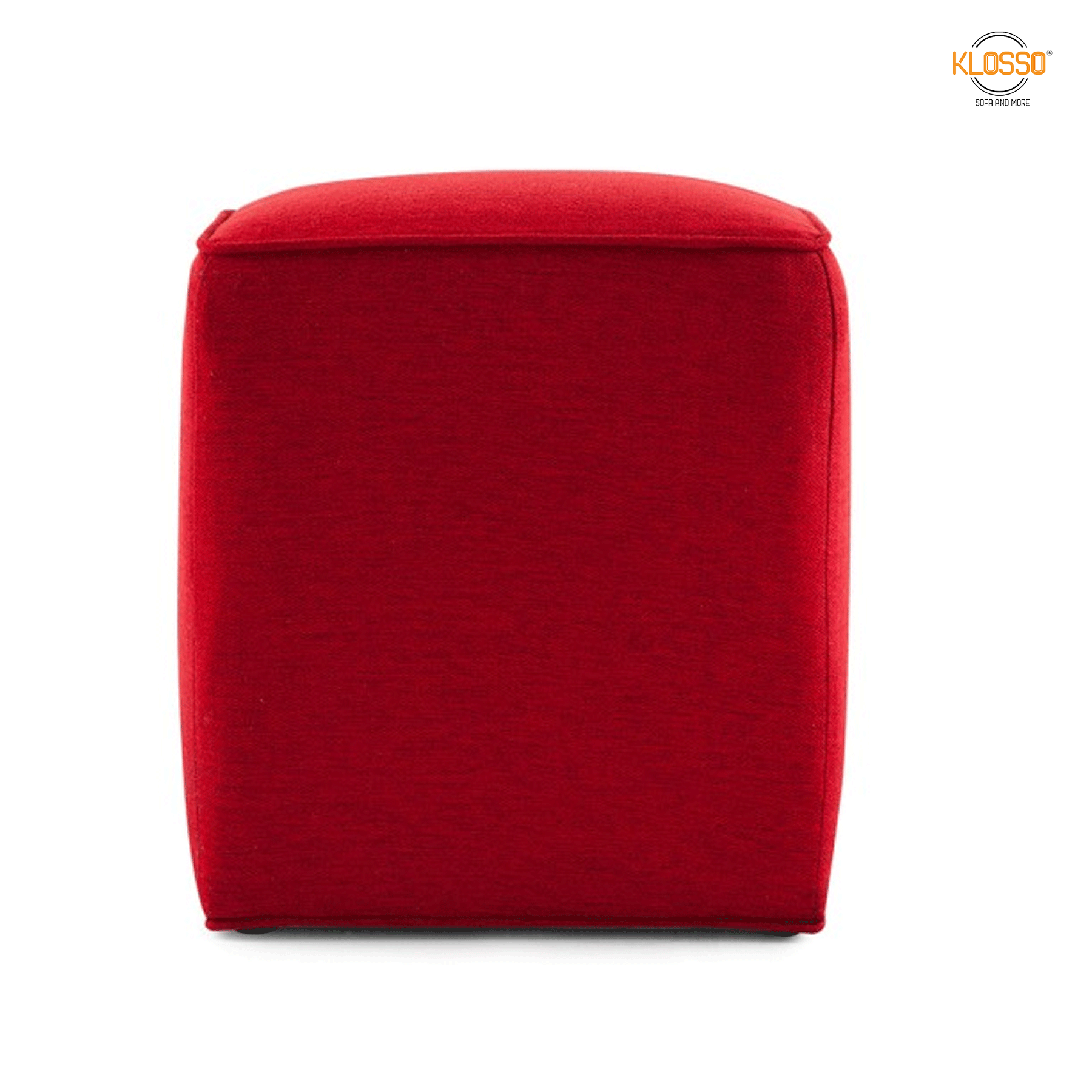 Ghế đôn 40x40x45cm Klosso KDV004-D màu đỏ