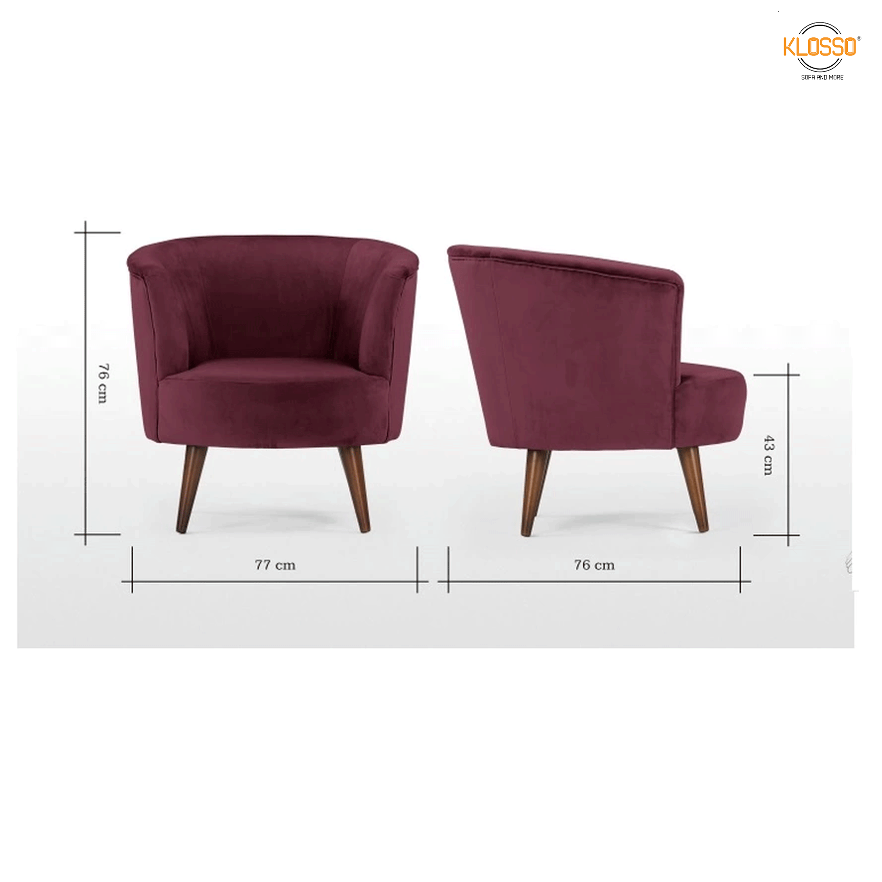 Sofa đơn phong cách Châu Âu Klosso KSD003-T