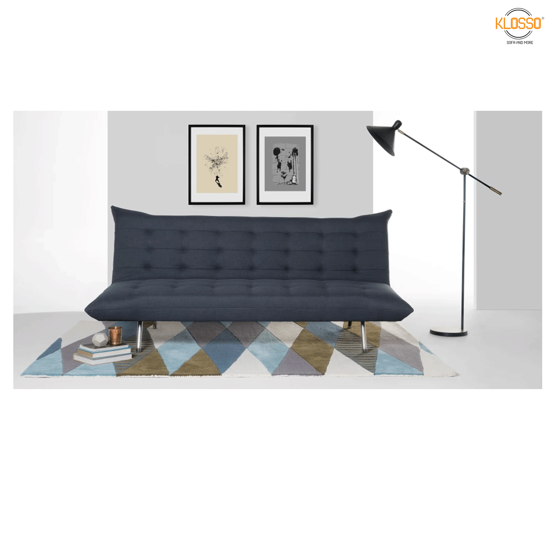 Sofa giường Klosso KSB002-BBLA (Xanh đen)