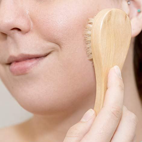 Bàn chải khô mini massage da mặt