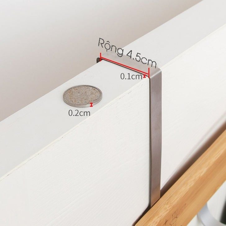 Móc treo đồ gỗ tre gắn sau cửa tiện dụng