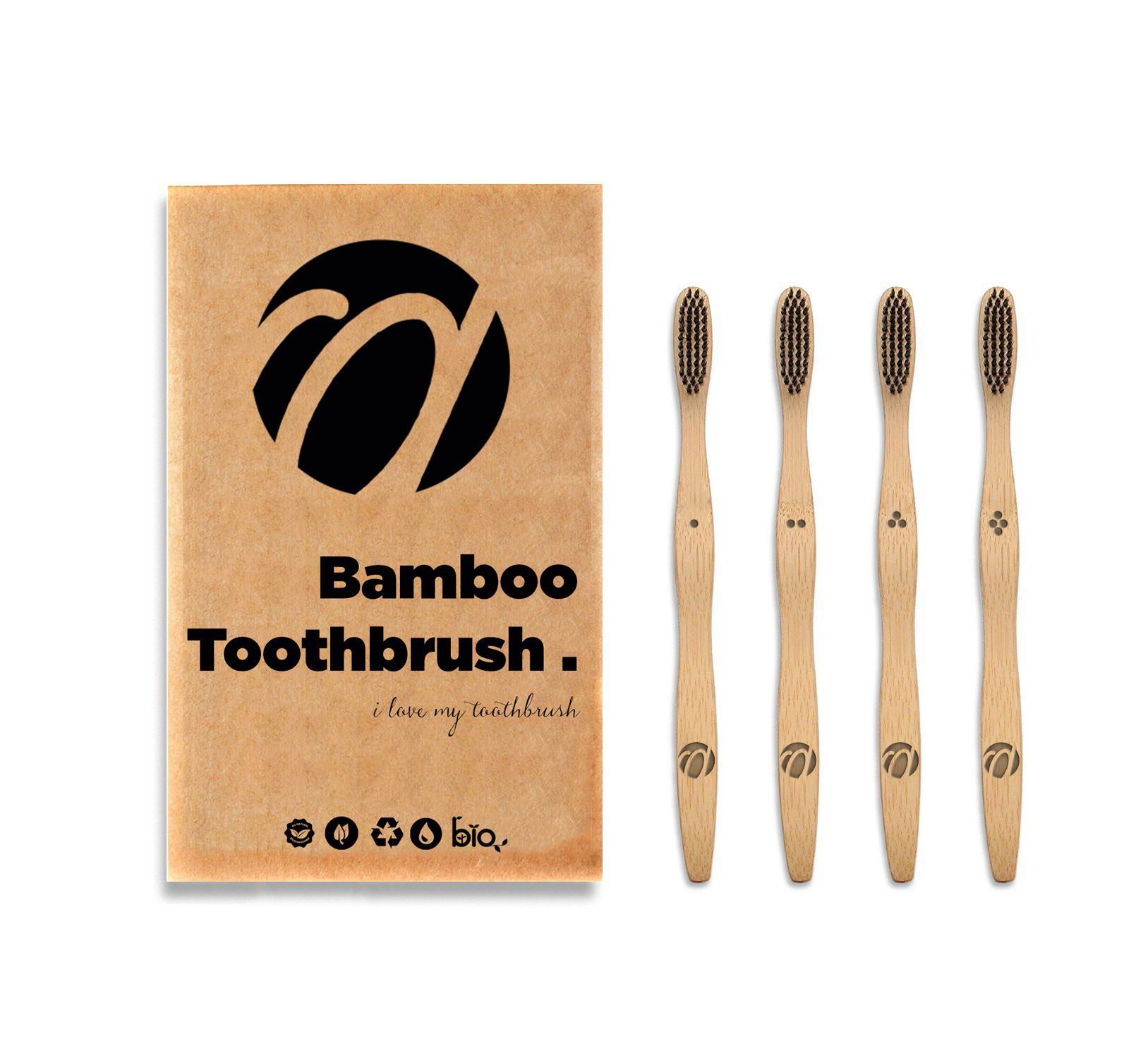 Bàn chải tre Pavicico 0313 lông cứng