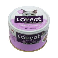 Loveat) 횐색참치/연어 (캣푸드캔) 160g