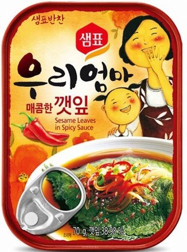 샘표 우리엄마 매콤 깻잎 70g