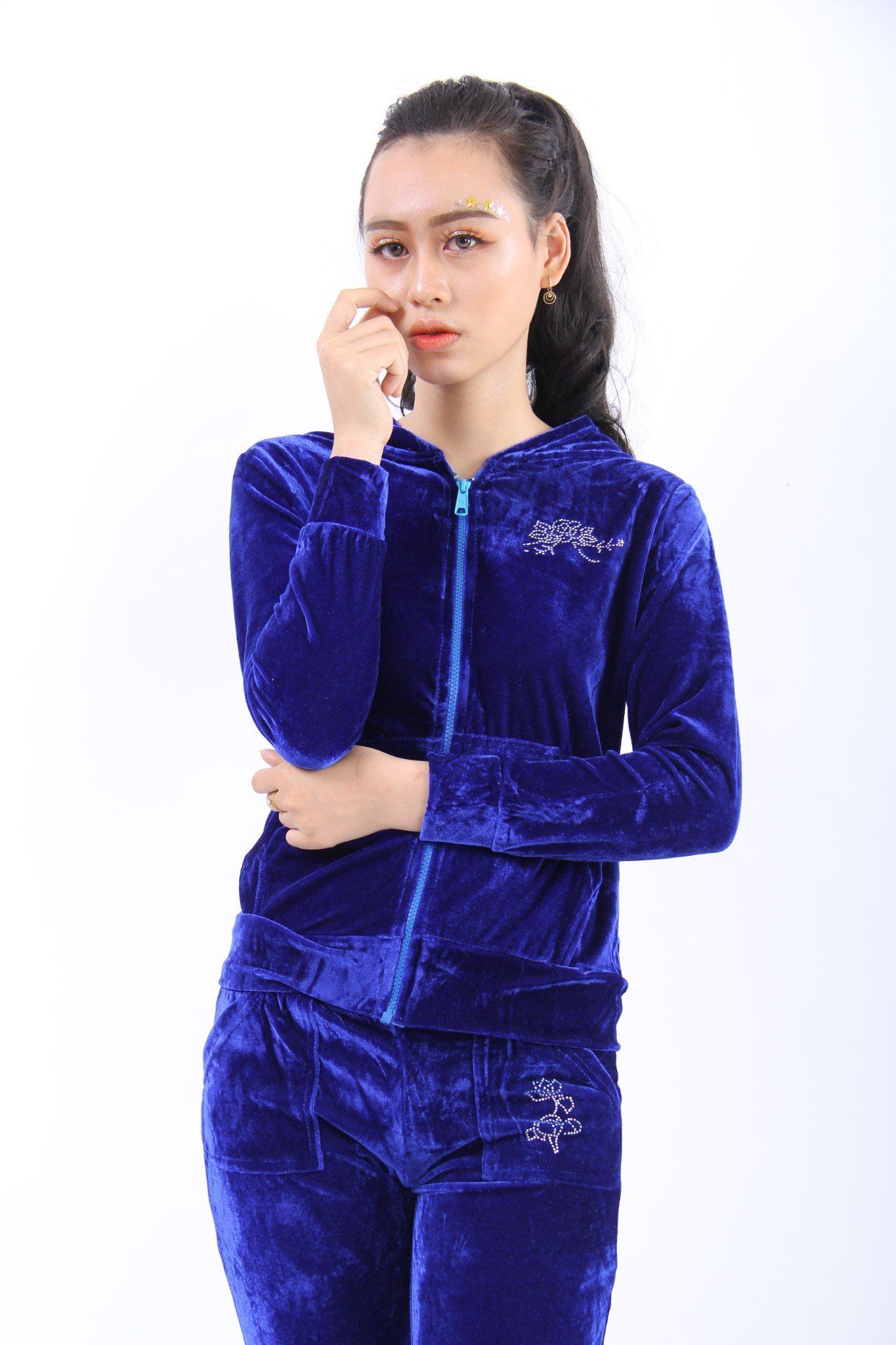 Set đồ bộ nhung kết hạt đá siêu êm mềm