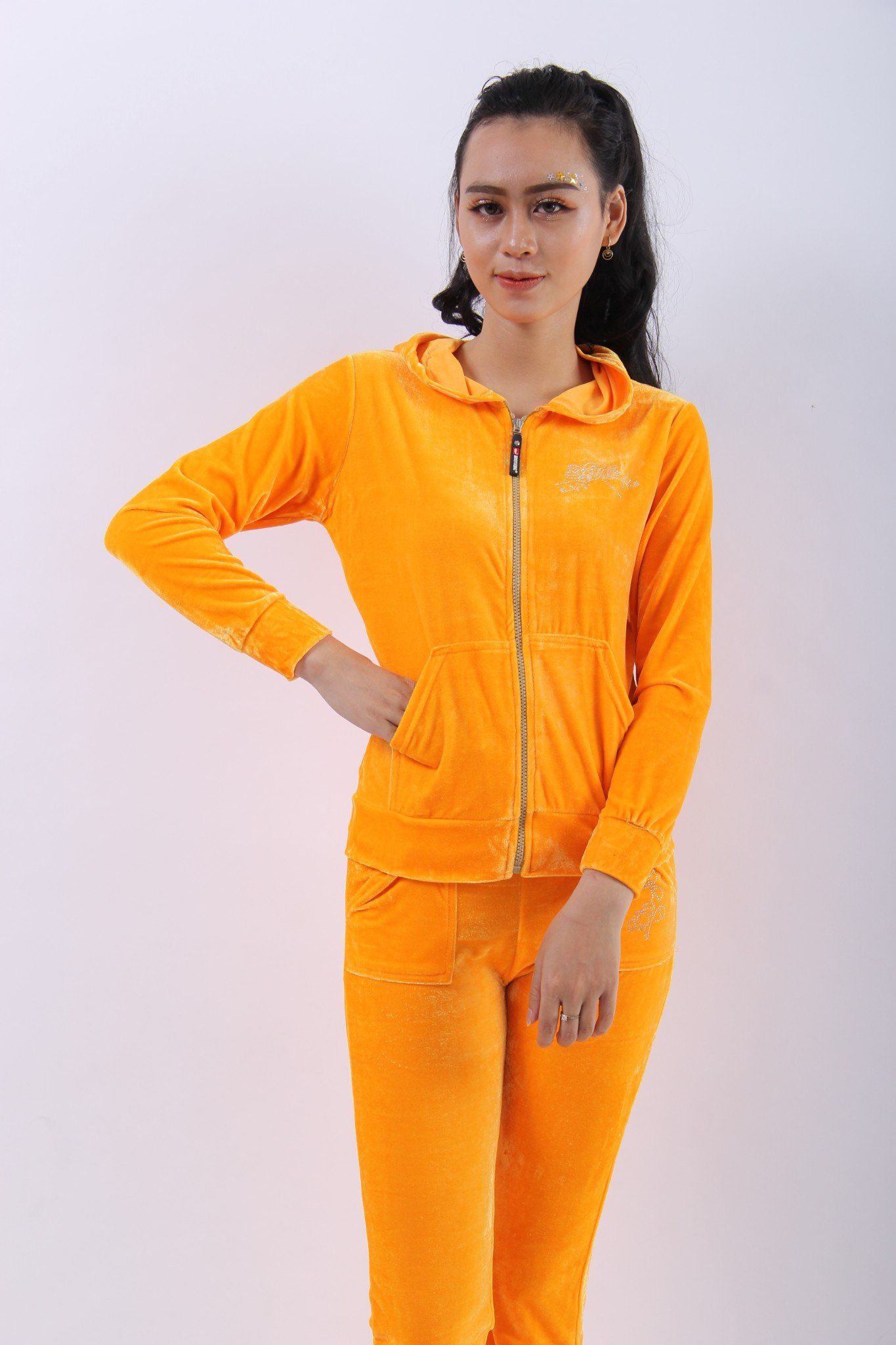 Set đồ bộ nhung kết hạt đá siêu êm mềm