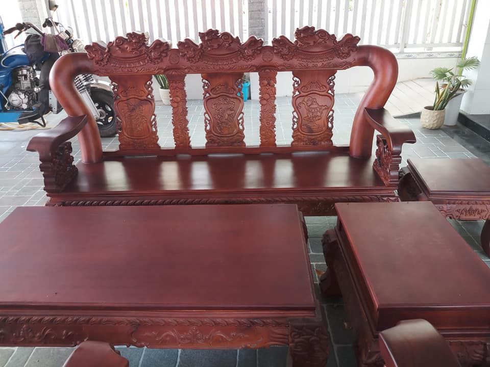 Bộ Ghế Nghê Gỗ Lim campuchia