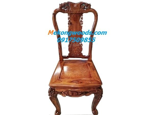 BỘ GHẾ ĂN GỖ CẨM 8 GHẾ (MẪU ĐÀO)