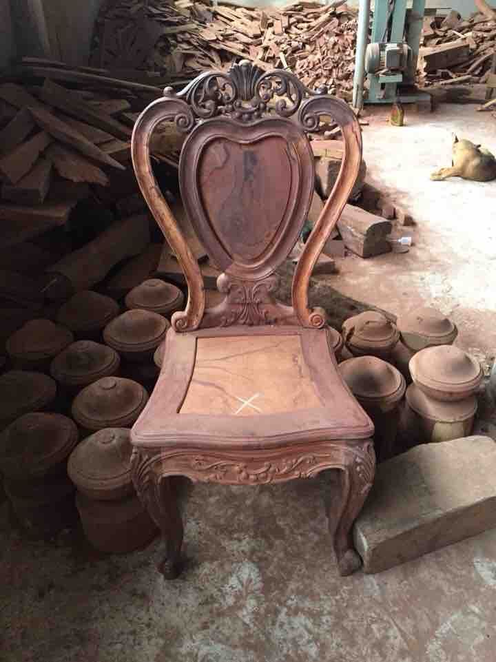 Bộ Ghế Ăn Louis (gỗ cẩm )