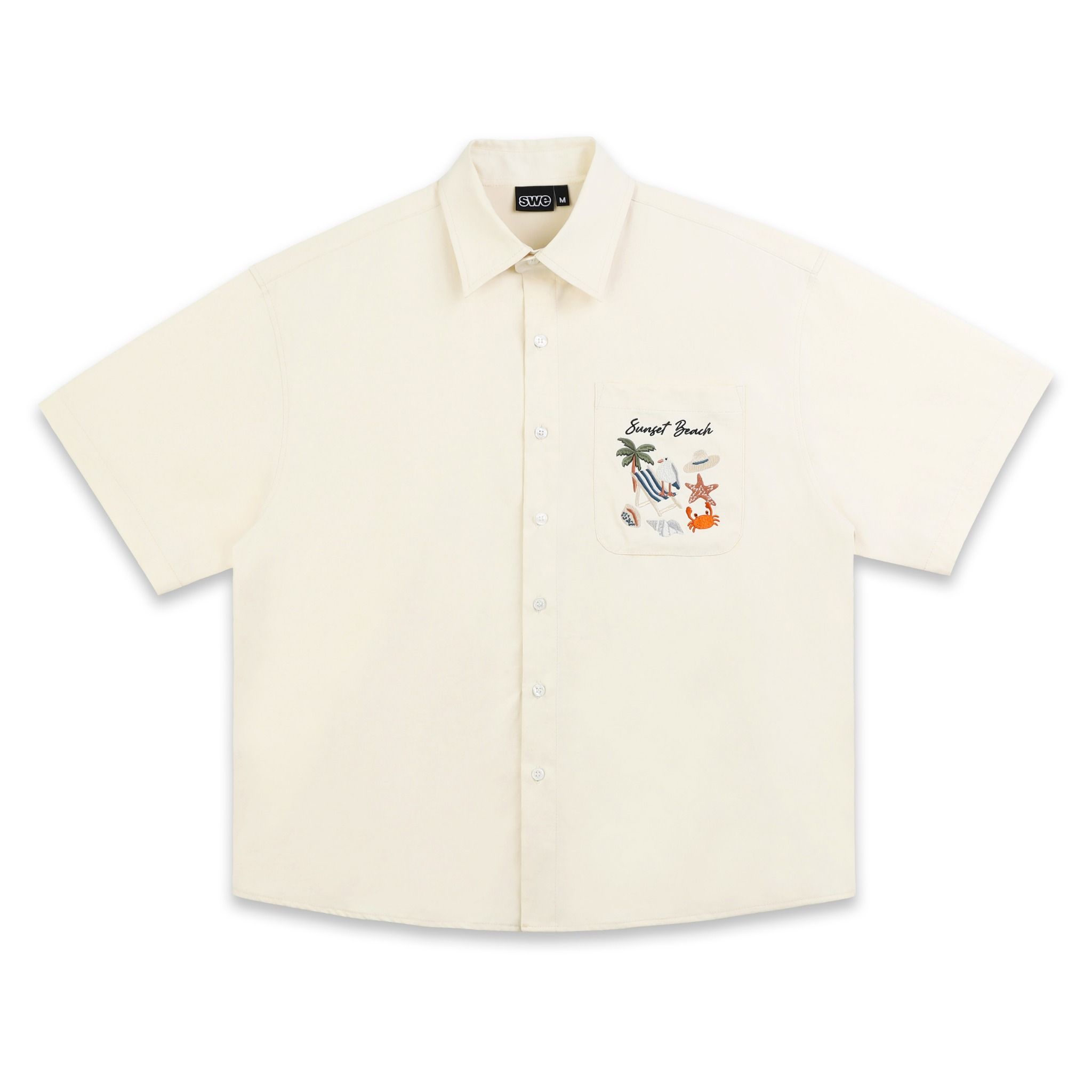 SWE SUNSET POCKET SHIRT - CREAM