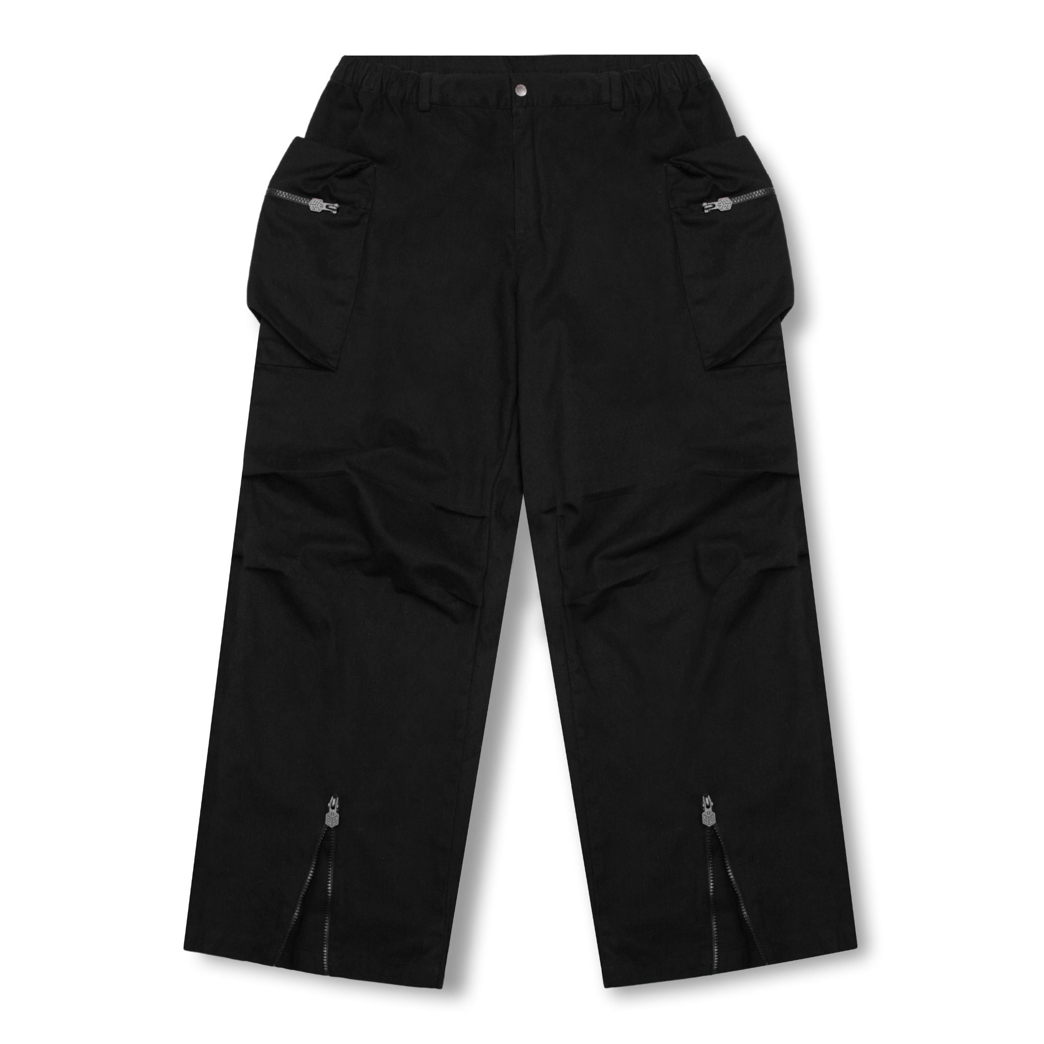 SWE FLARED CARGO PANTS - BLACK