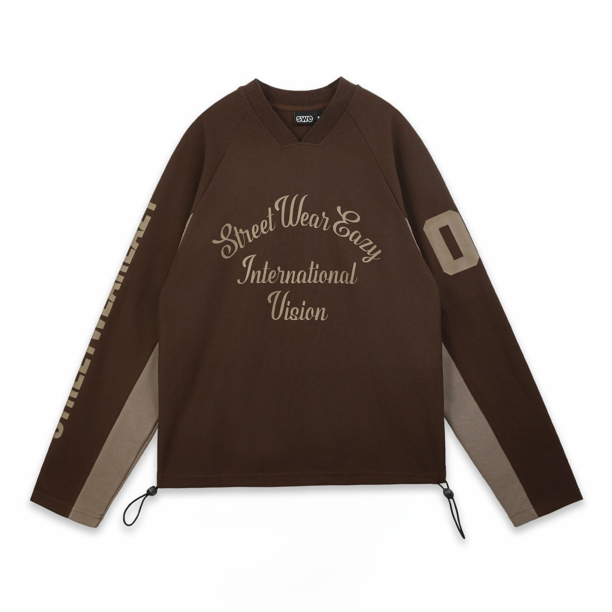 SWE VISION L/S TEE - BROWN