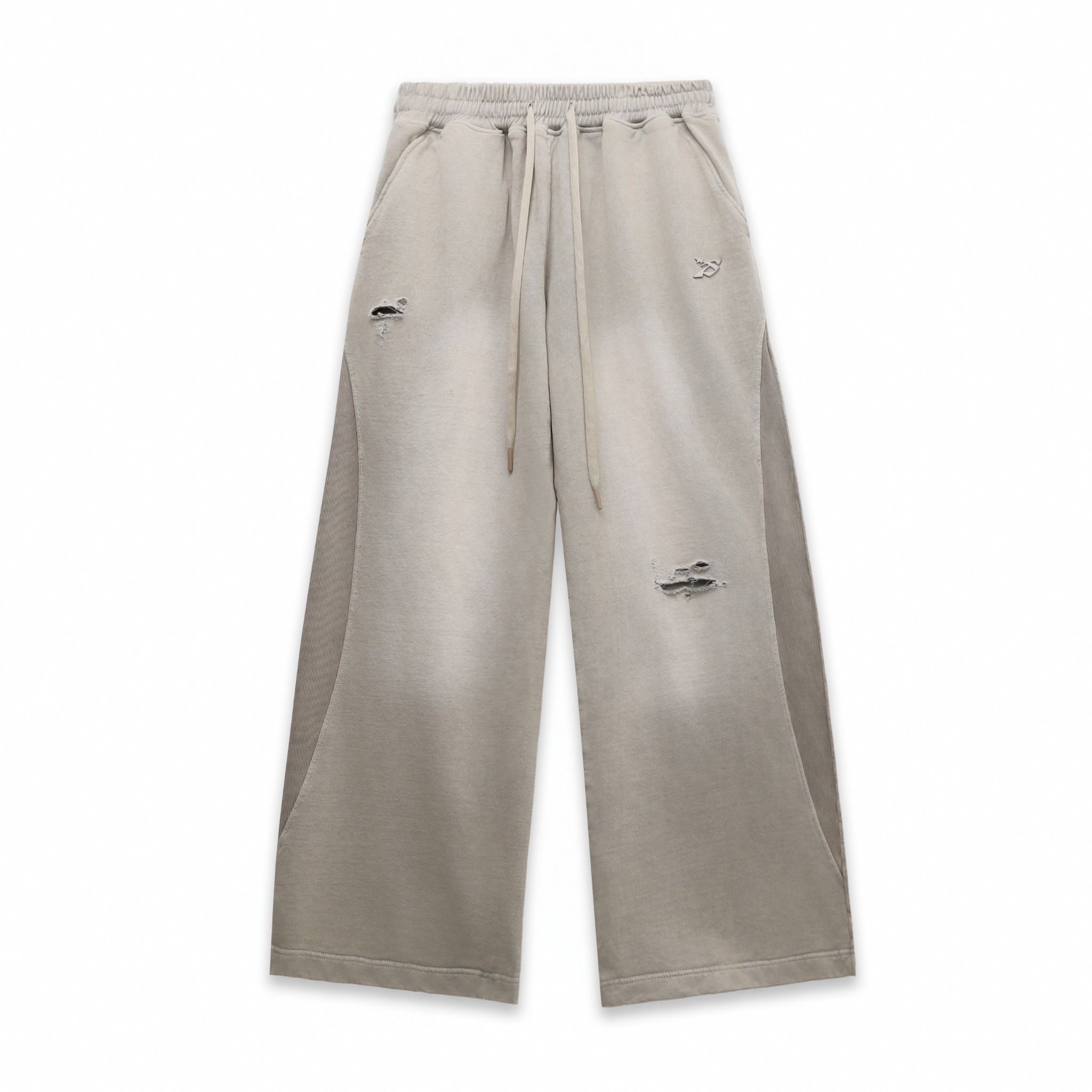 EMBLEM WASHED SWEATPANTS - SAND
