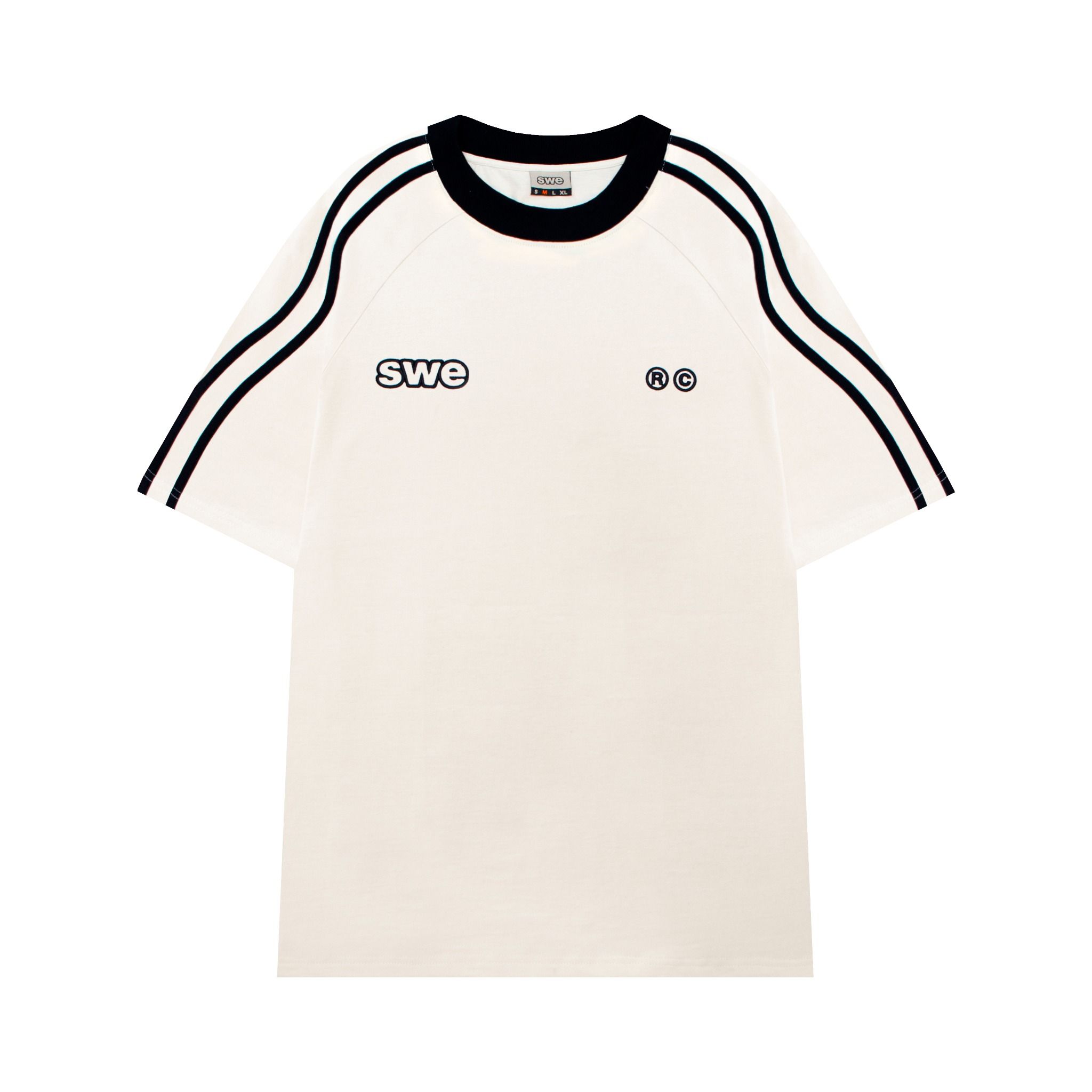 SWE WAVELINES TEE - CREAM