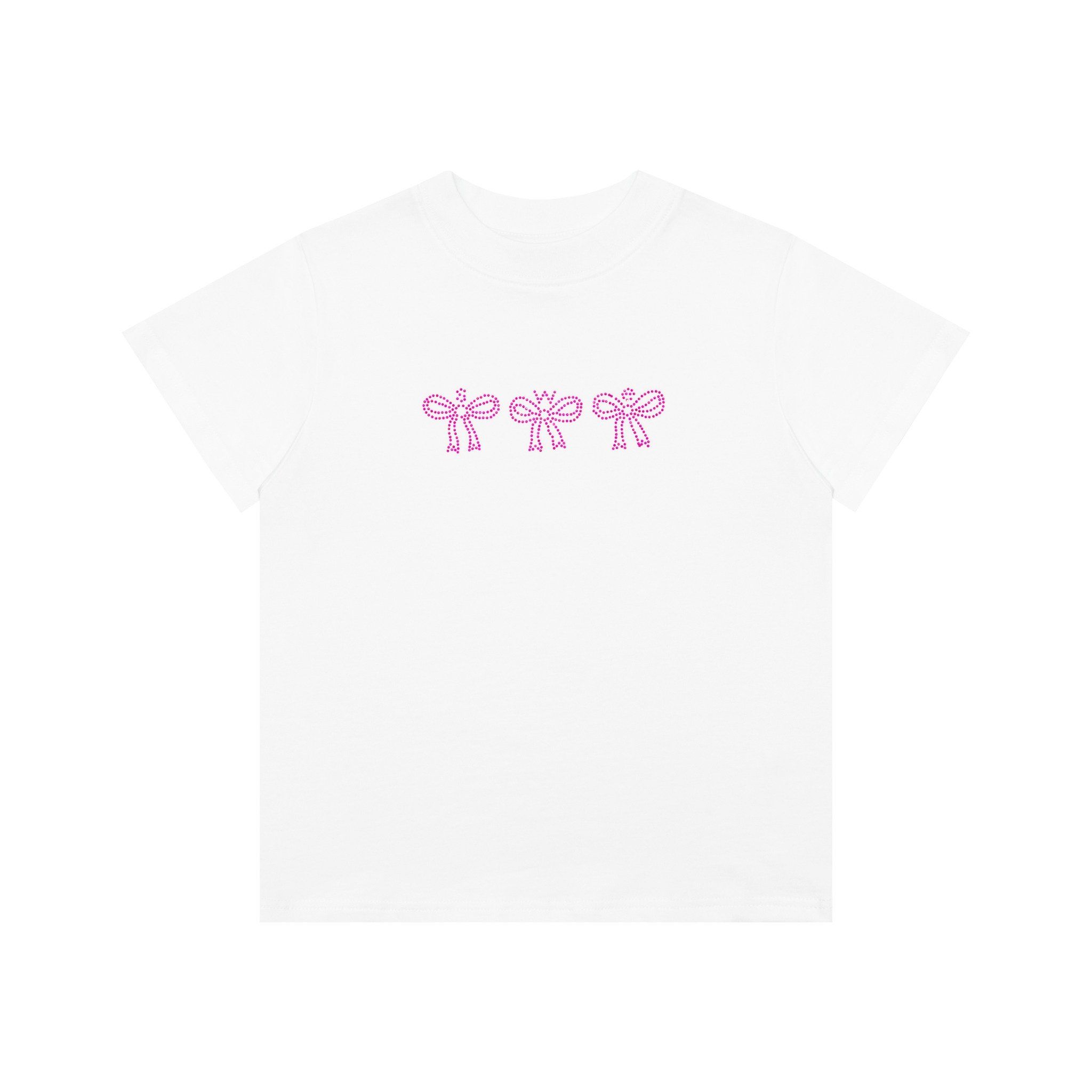 CRYSTAL BABY TEE - WHITE