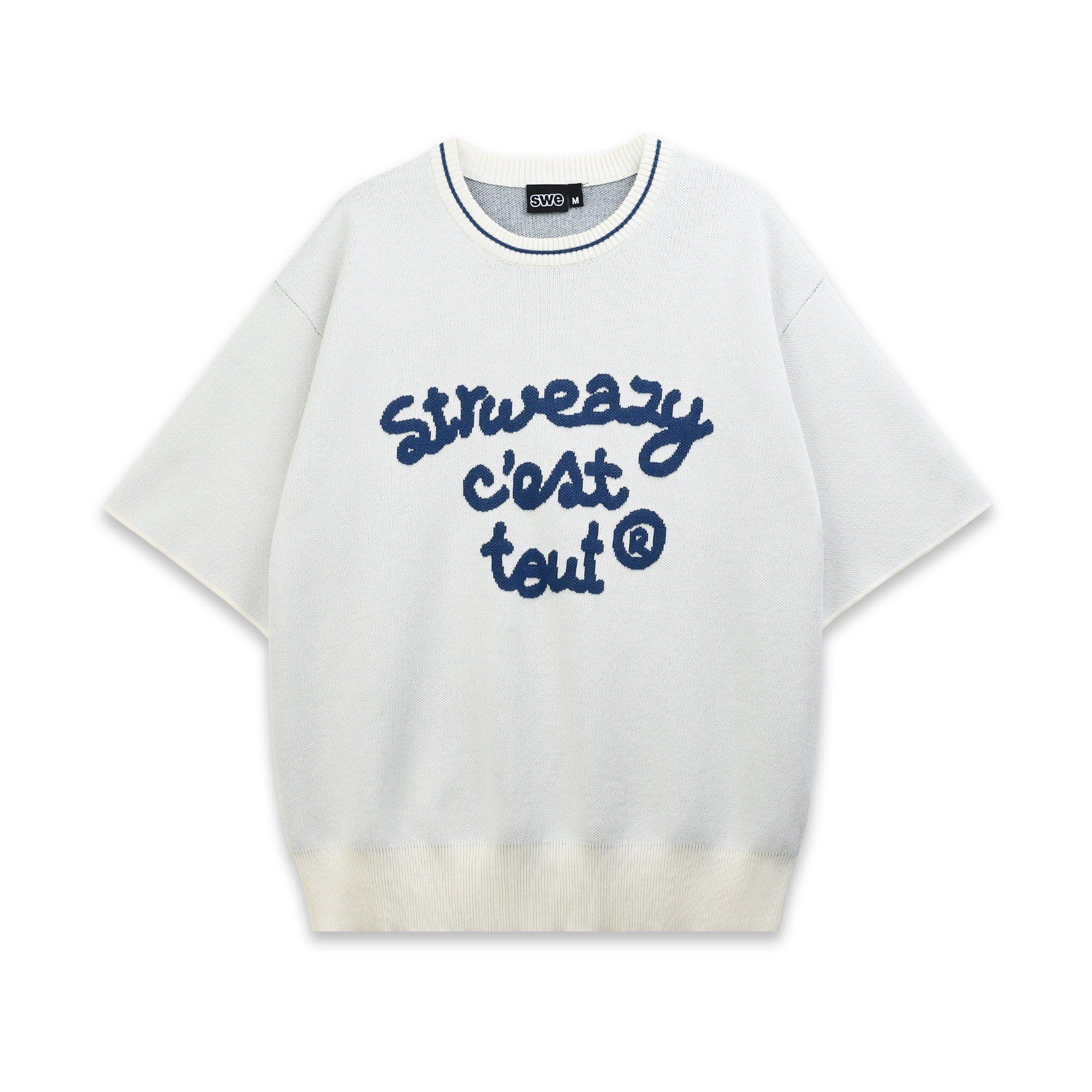 SWE C'EST TOUT KNIT TEE - OFFWHITE