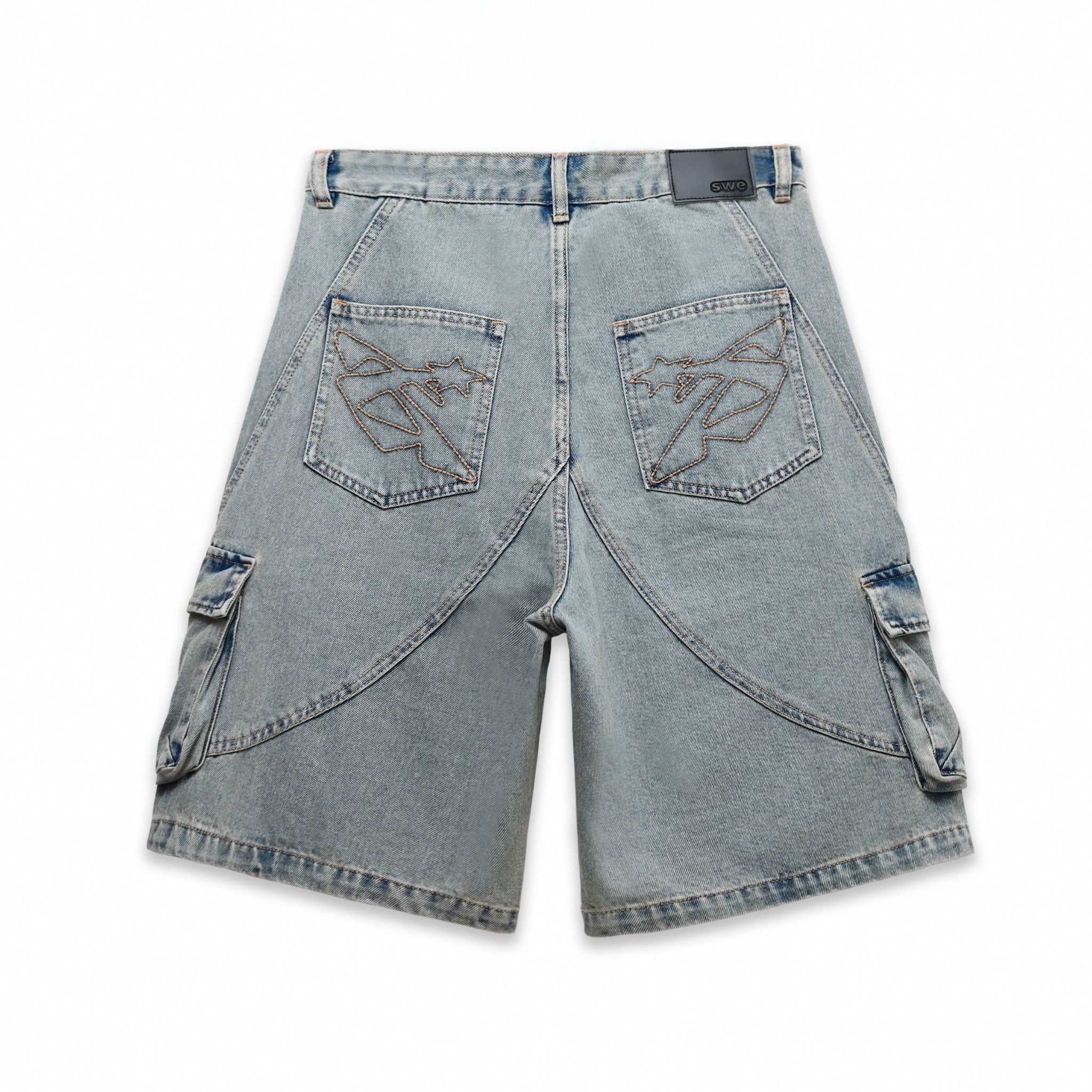 SWE NOMAD DENIM SHORTS - WASHED BLUE