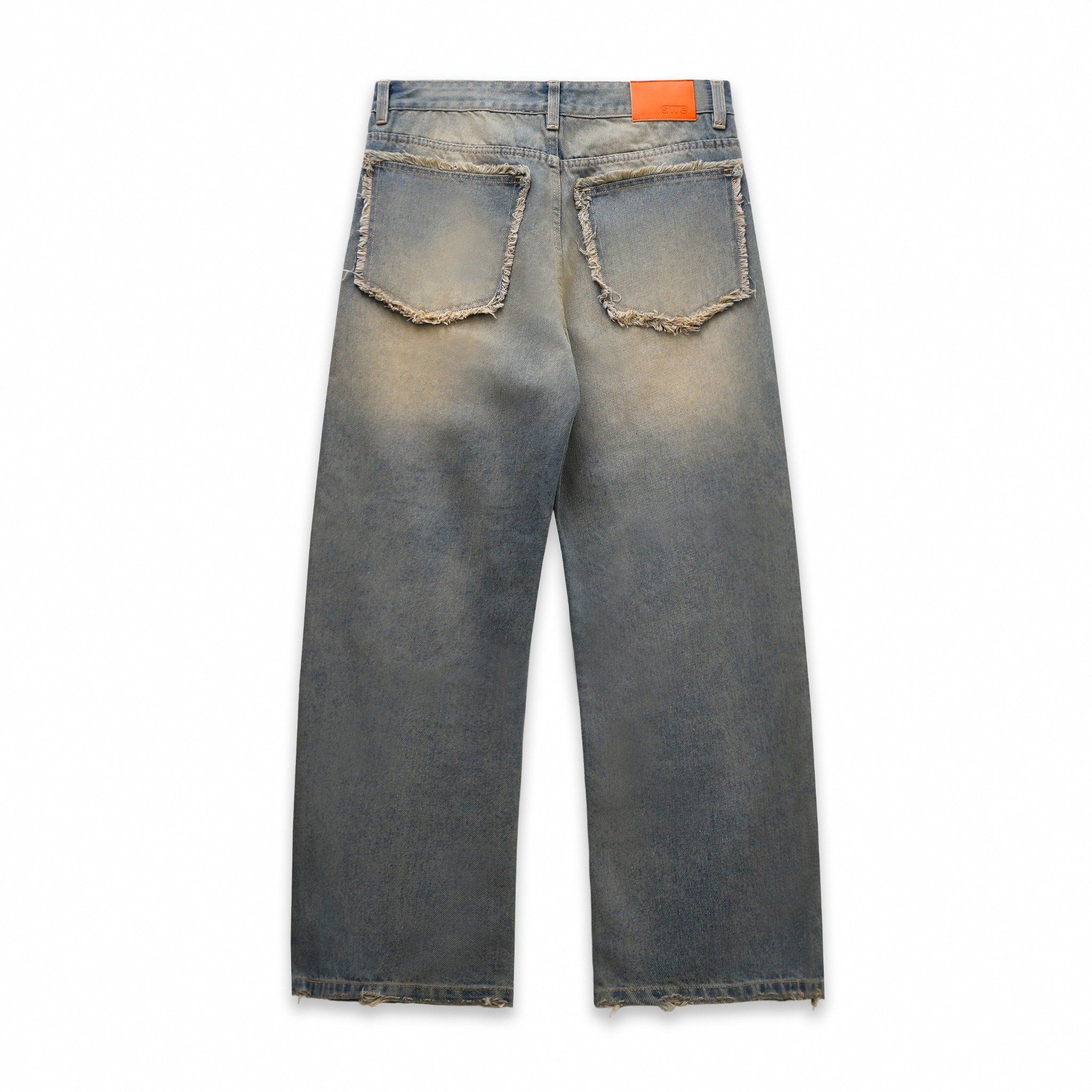EDGE WASHED JEANS - BLUE
