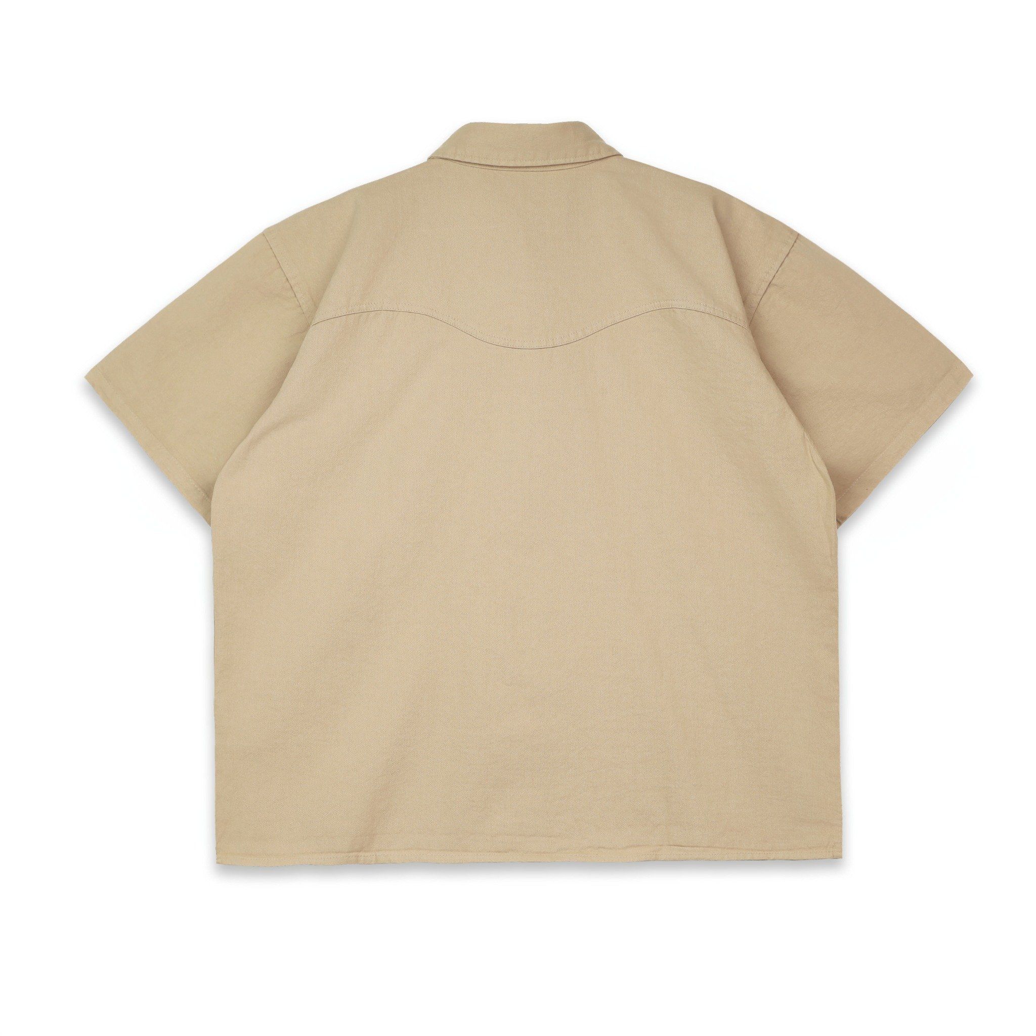 SWE PIN BUTTON SHIRT - BEIGE