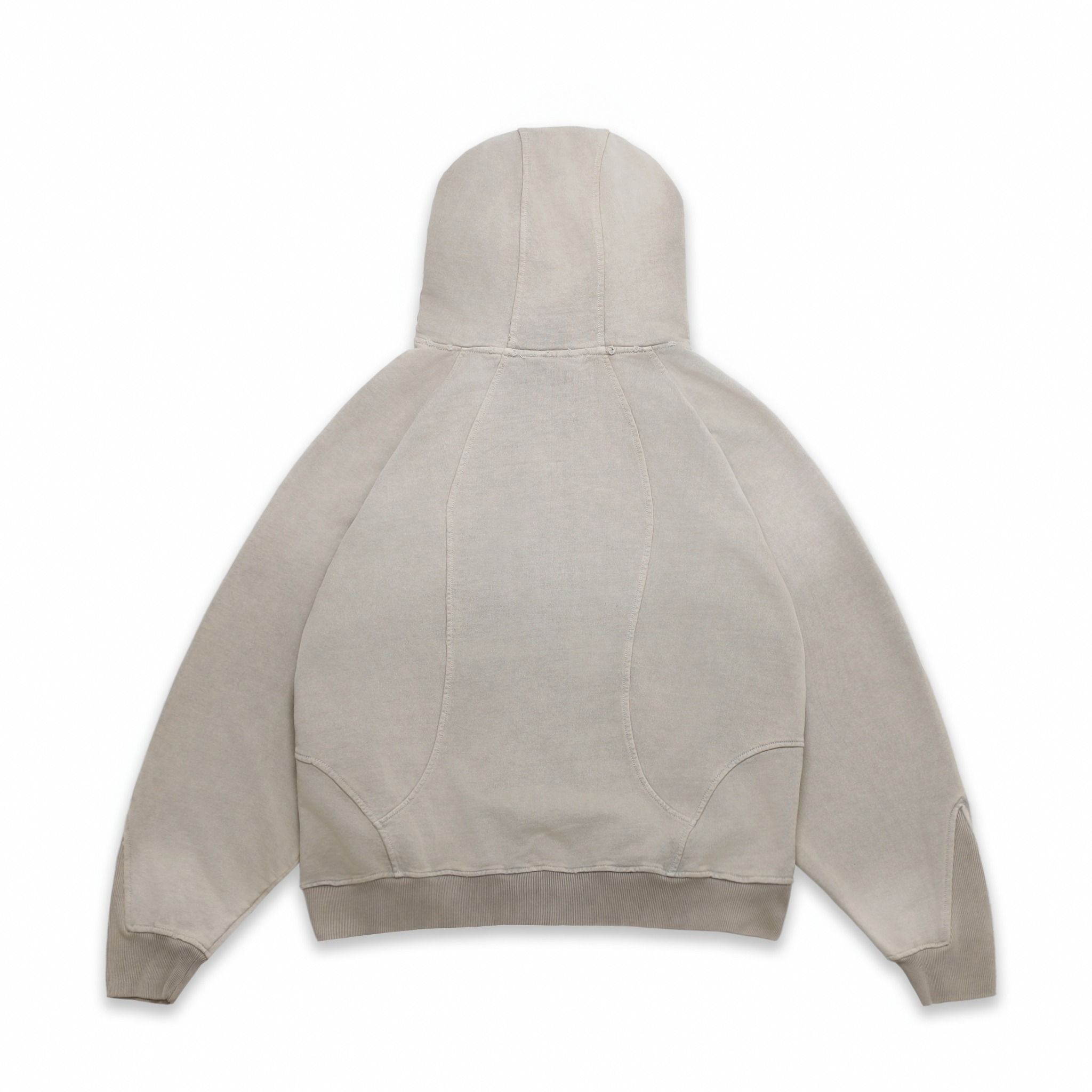 EMBLEM WASHED HOODIE - SAND