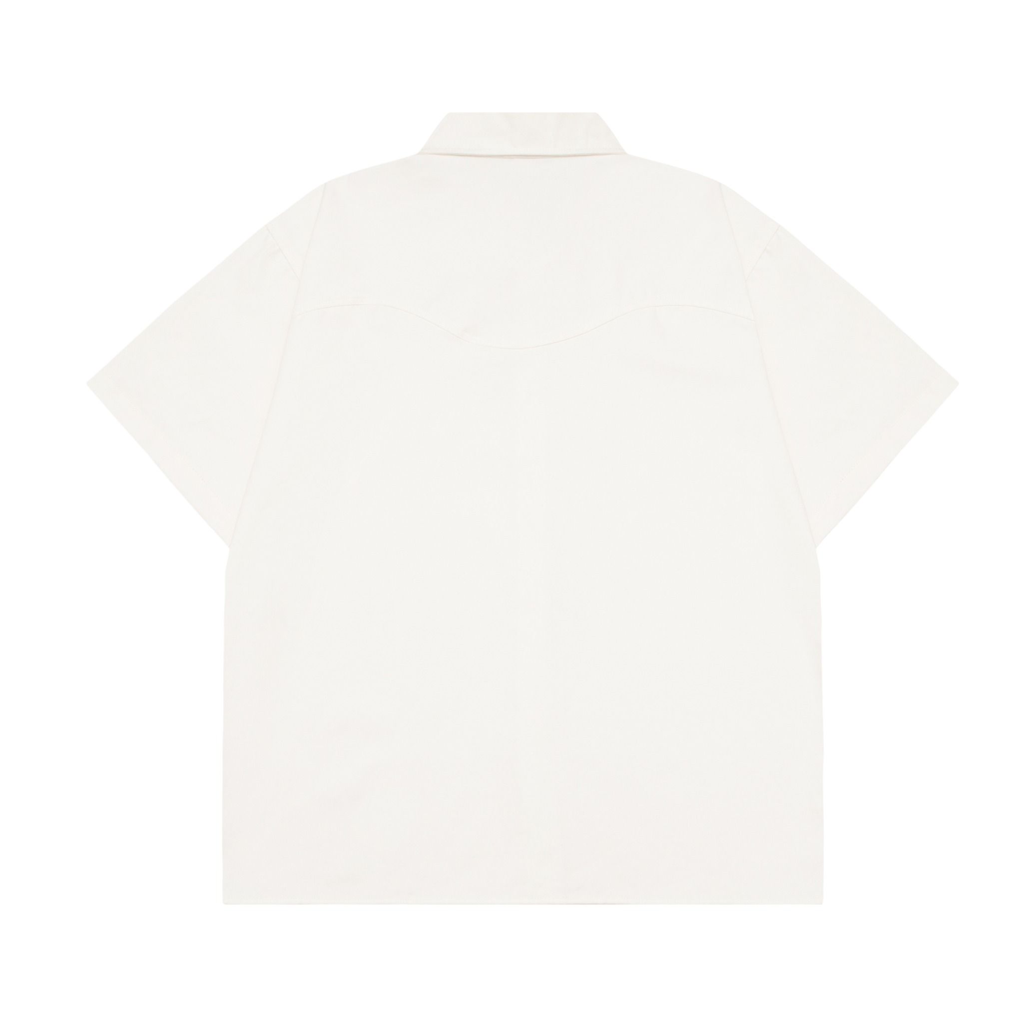 SWE RED BUTTON SHIRT - OFF WHITE