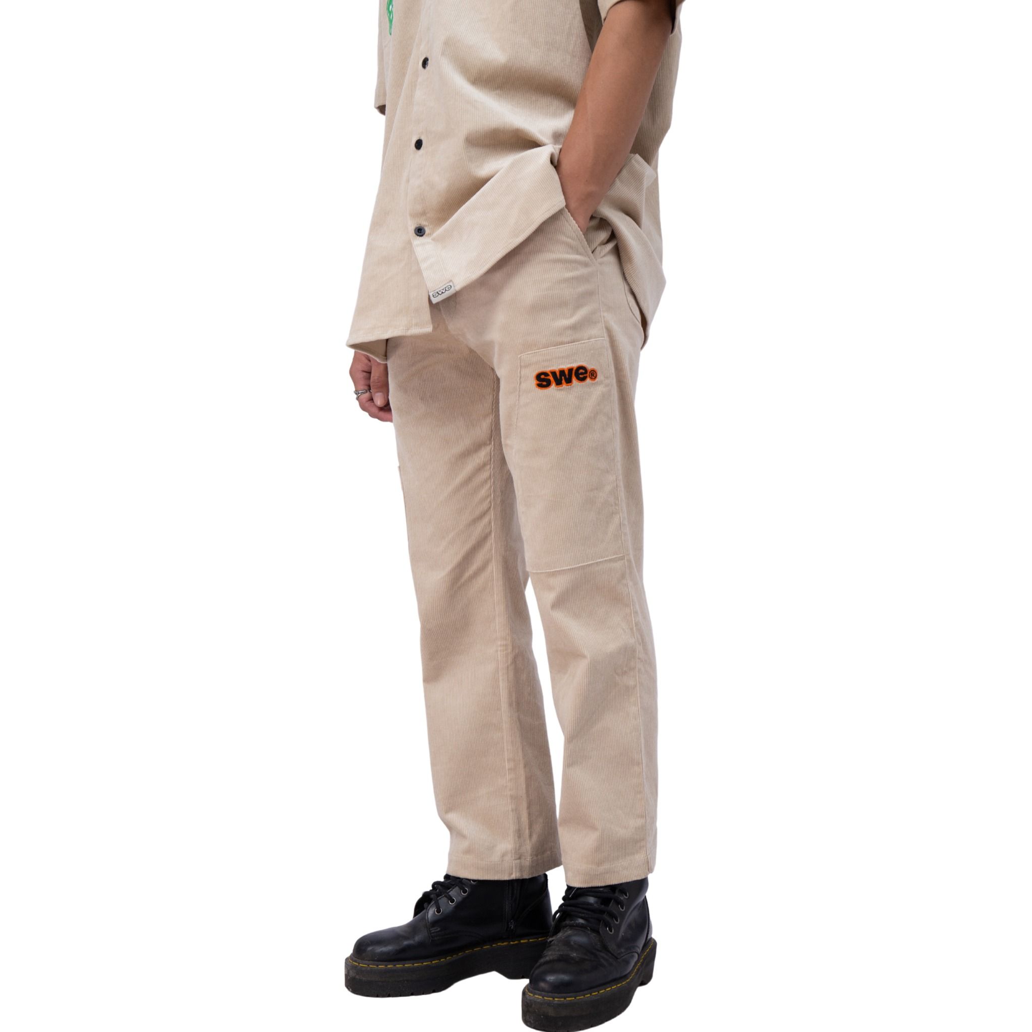 SWE CORDUROY PANTS - BEIGE