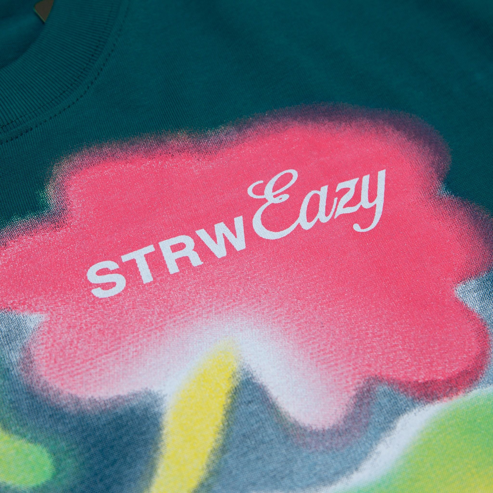 BLURRY TEE - TEAL