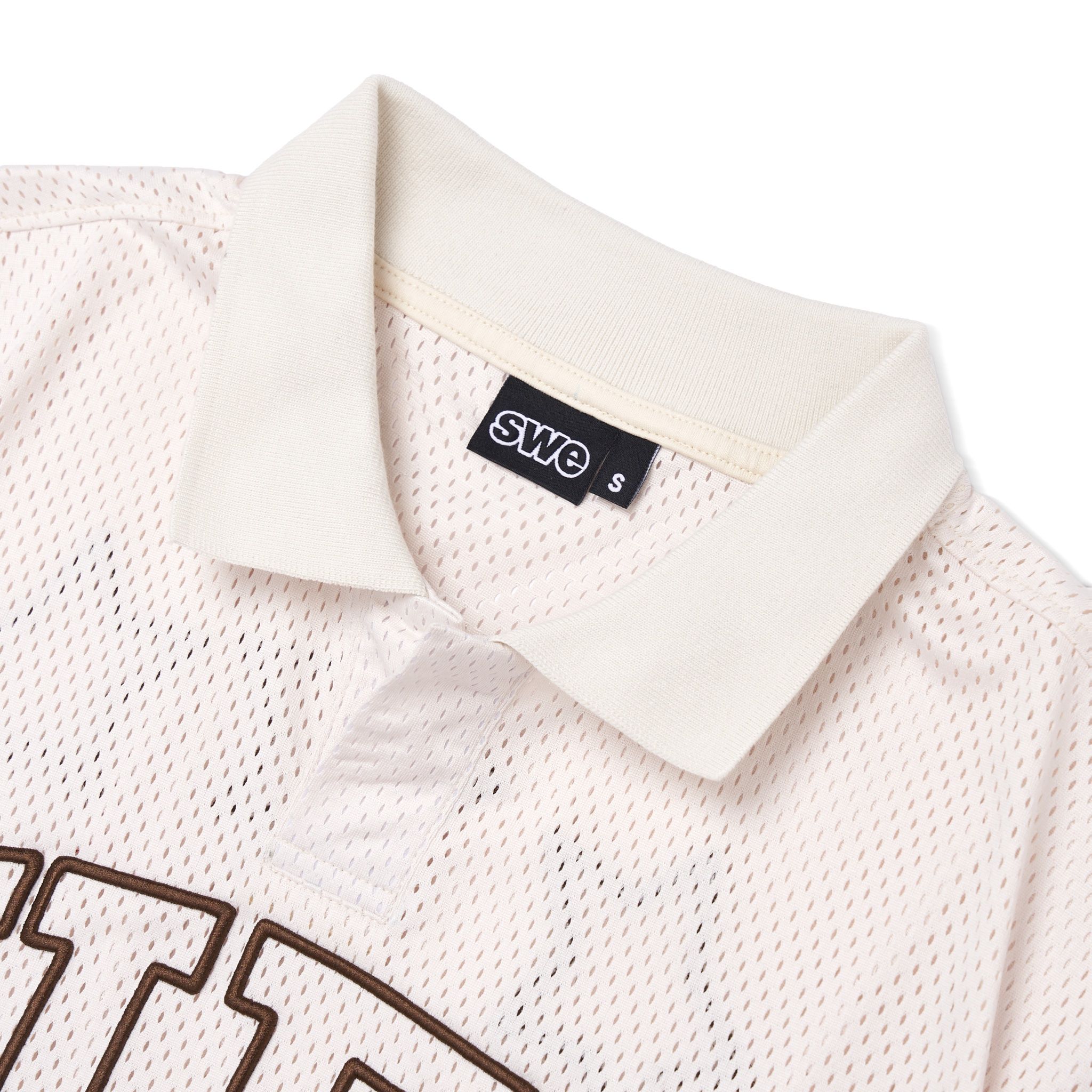 SWE VN MESH POLO - CREAM