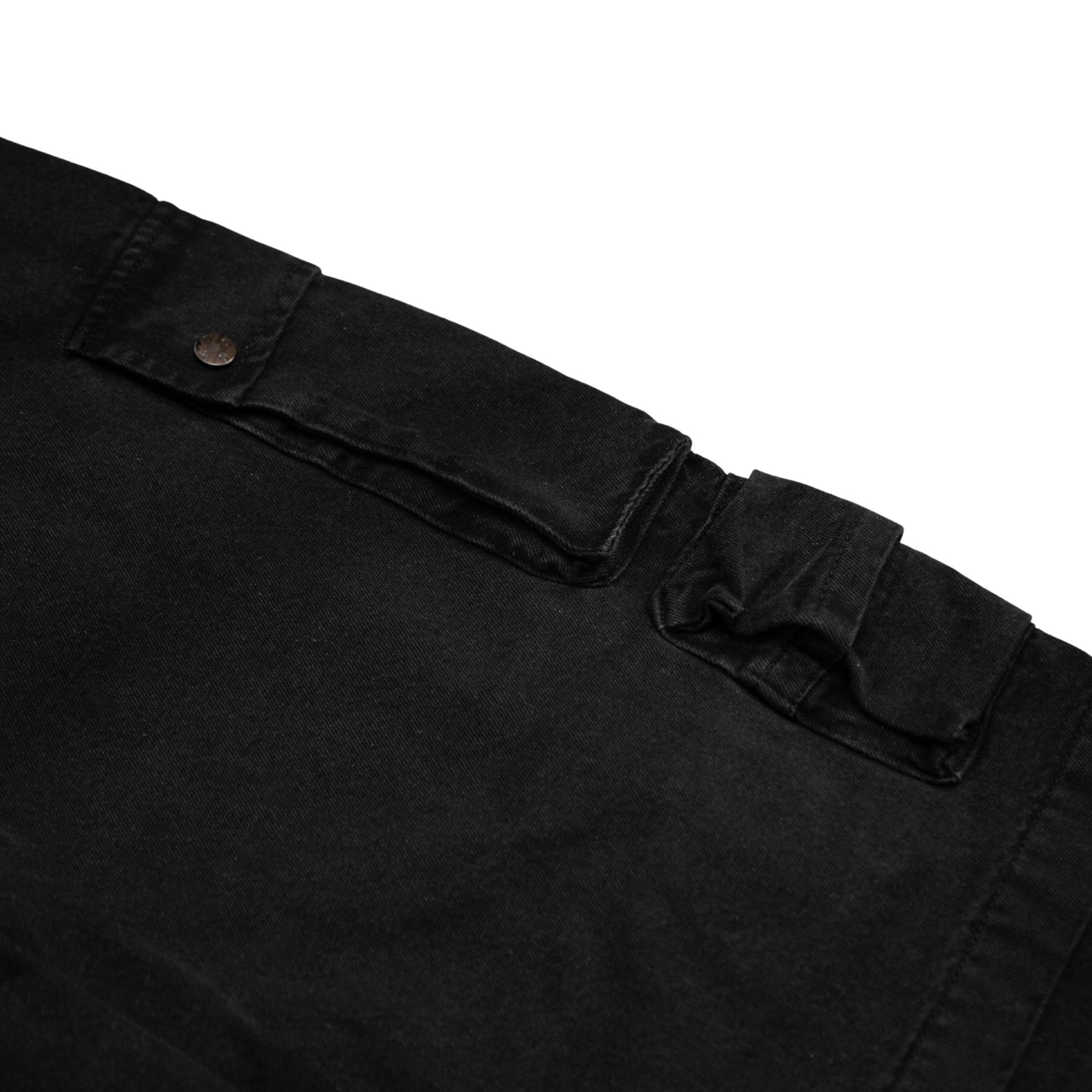 SWE RIPPED CARGO JEANS - BLACK