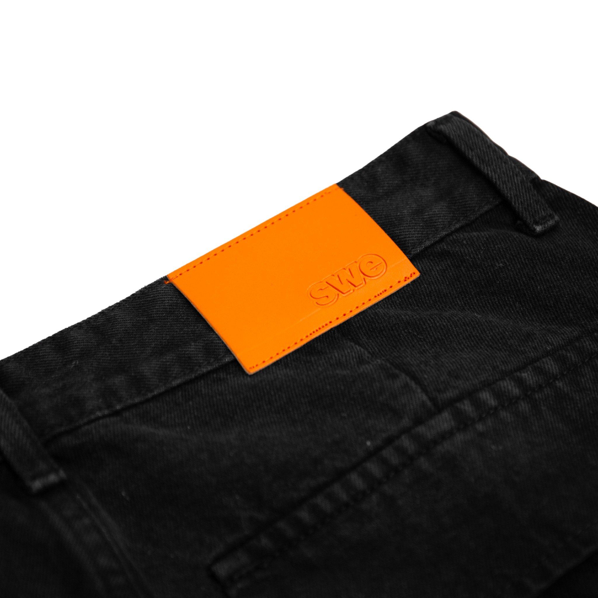 SWE RIPPED CARGO JEANS - BLACK