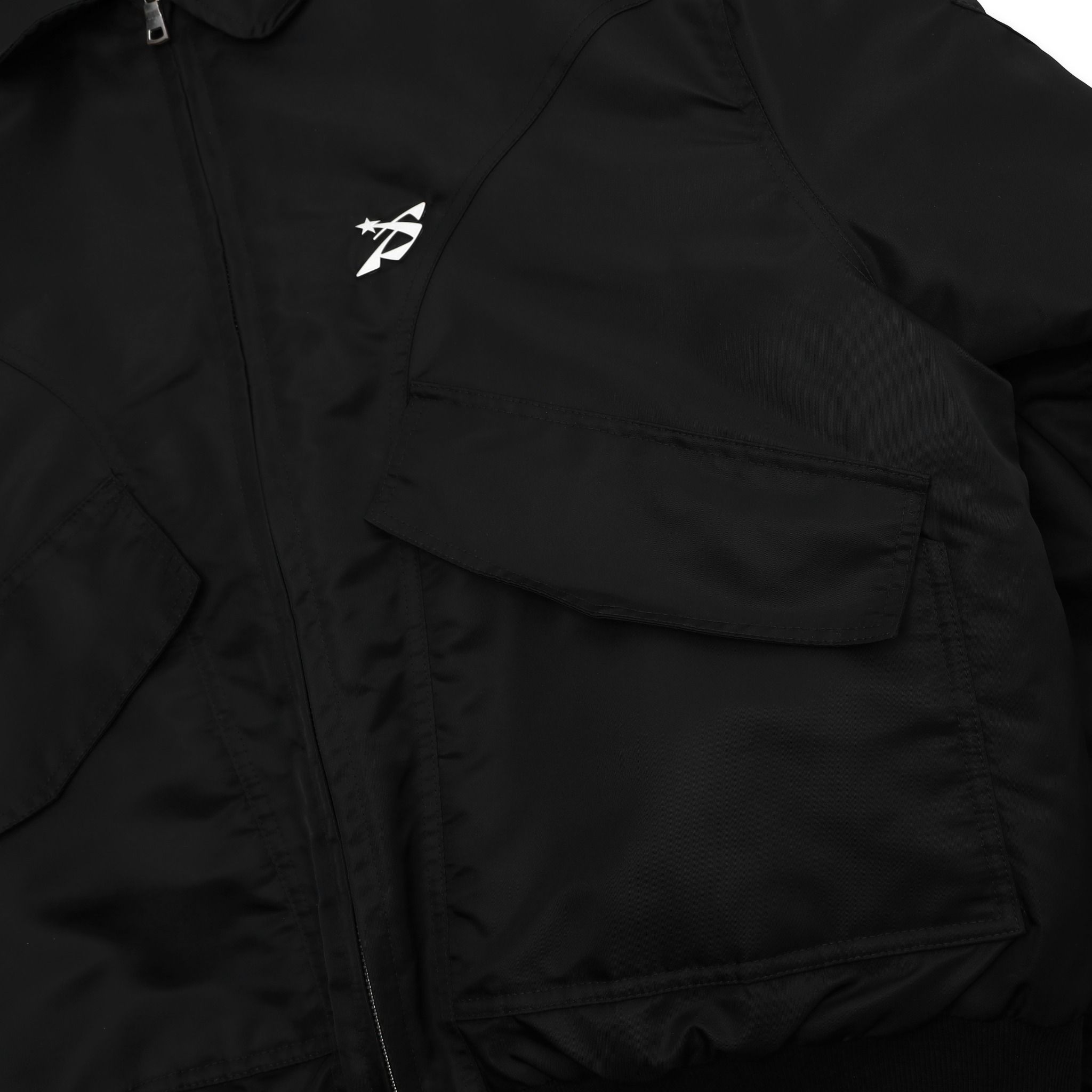 SWE BADGE BOMBER JACKET - BLACK