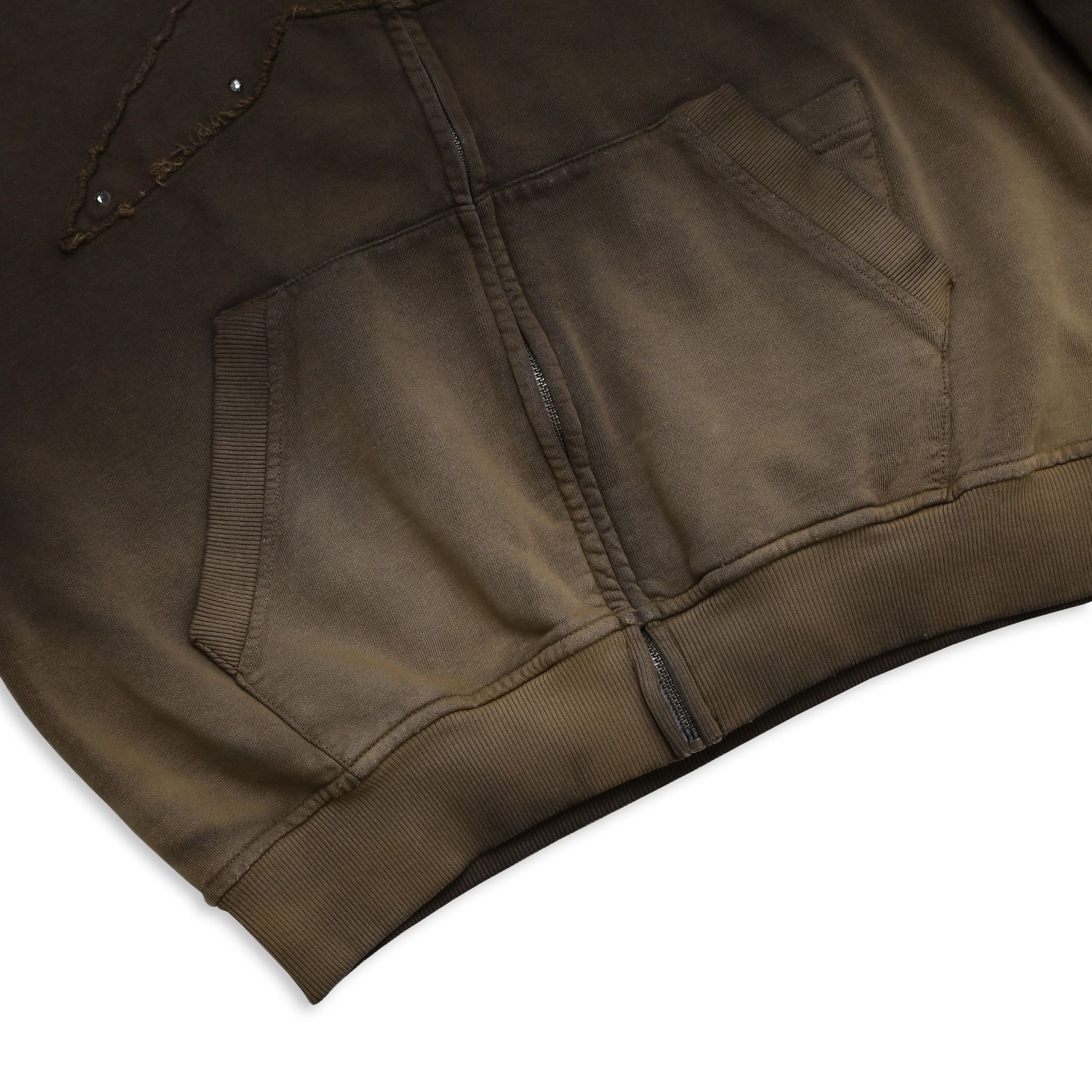 RIDGE ZIP HOODIE - BROWN