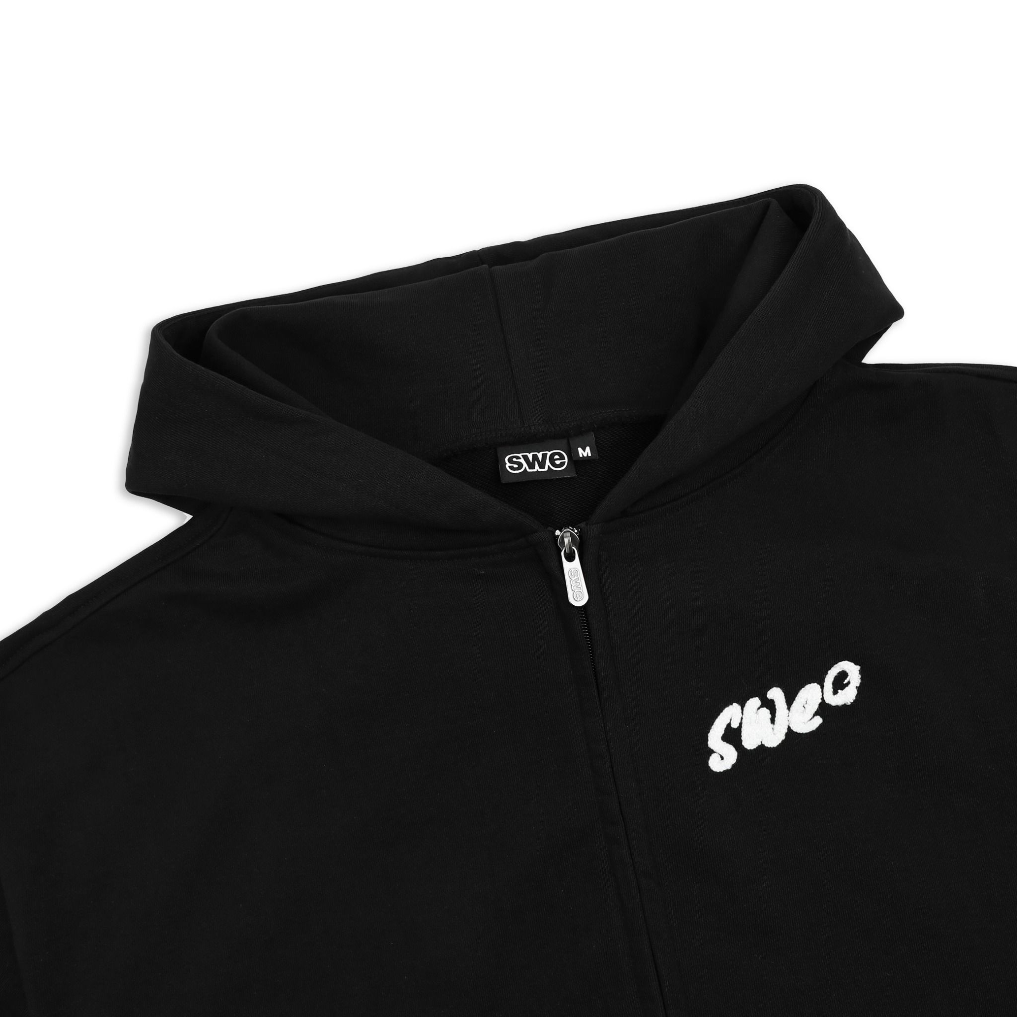 SWE SIGNATURE ZIP HOODIE - BLACK