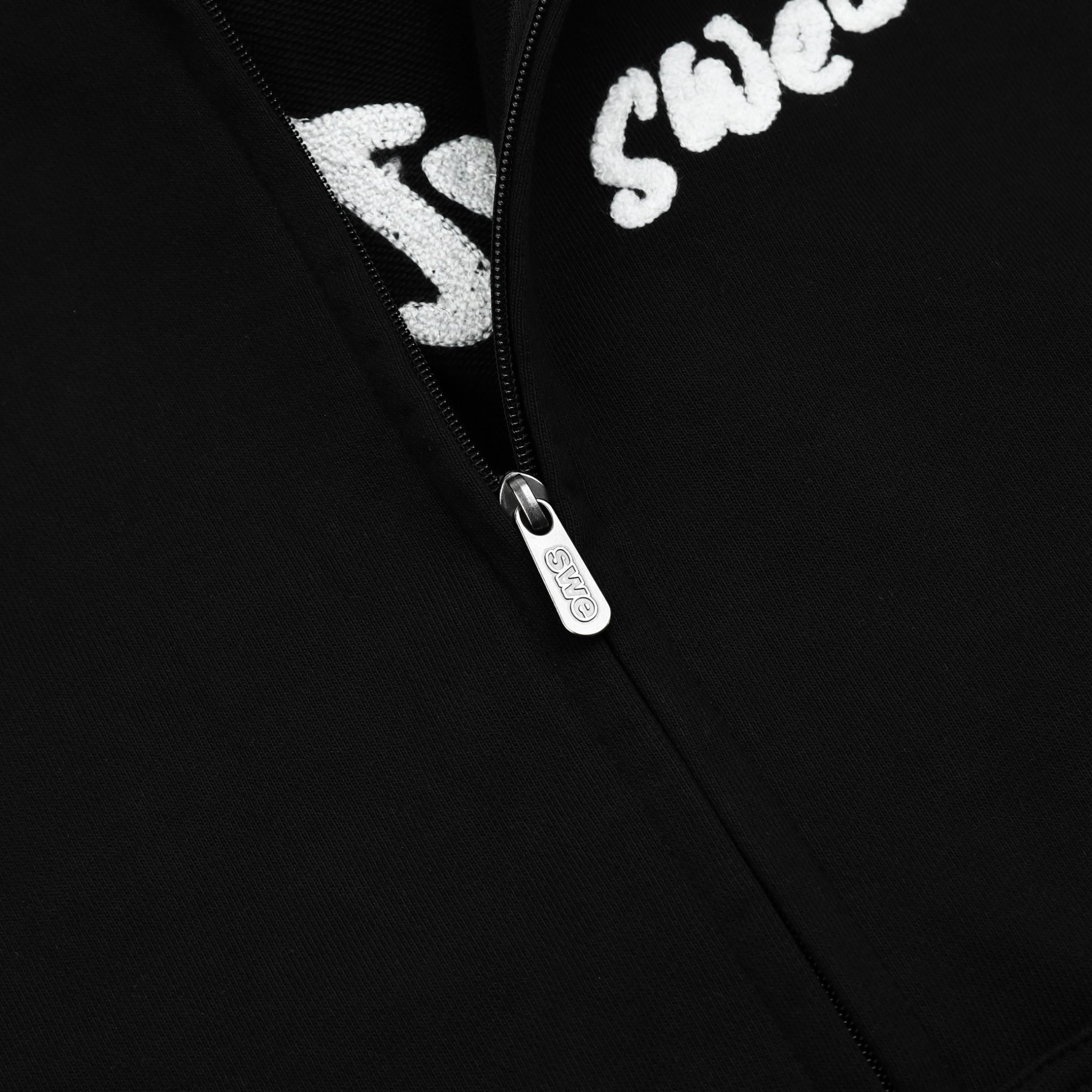 SWE SIGNATURE ZIP HOODIE - BLACK